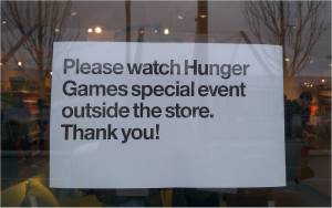 Microsoft didn't want hunger games fans in the store